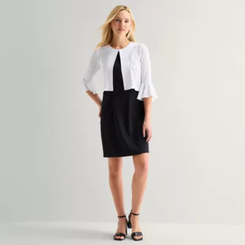 Perceptions Womens 3/4 Sleeve Shrug