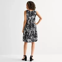 Perceptions Womens Floral Jacket Dress