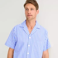 Stafford Mens Short Sleeve 2-pc. Pajama Sets