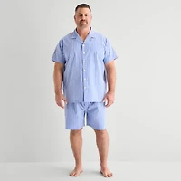 Stafford Mens Short Sleeve 2-pc. Big and Tall Pajama Sets