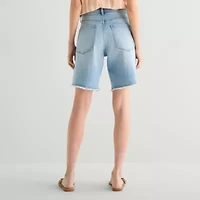 a.n.a Womens 9" Mid Rise Bermuda Short