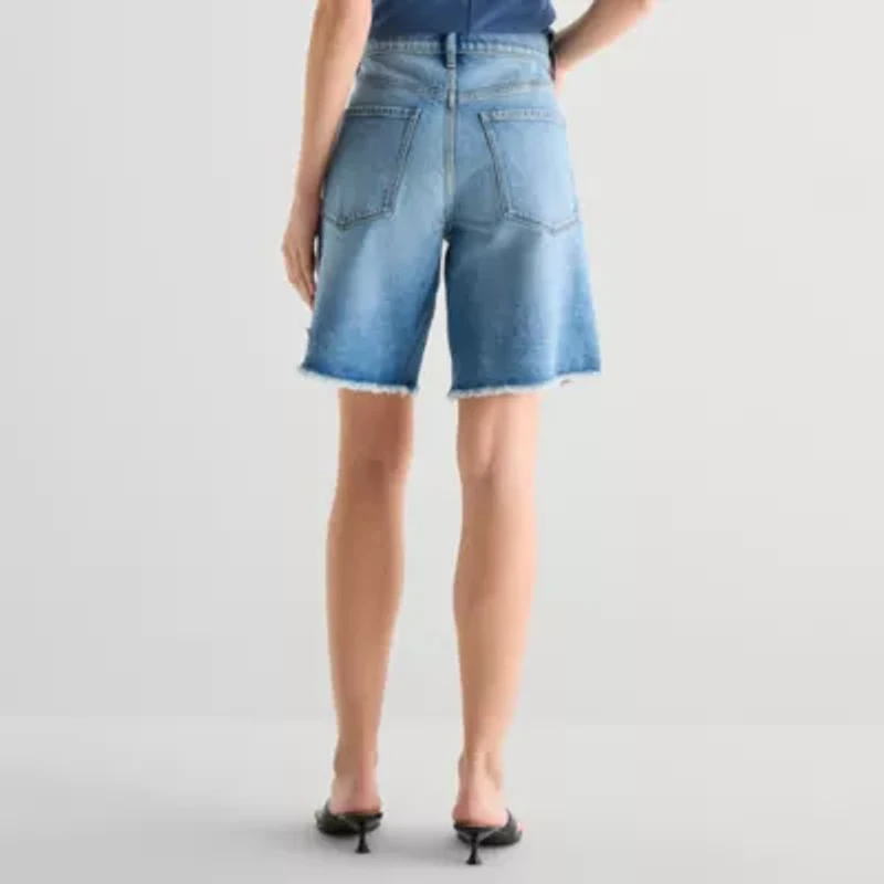 a.n.a Womens 9" Mid Rise Bermuda Short