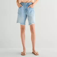 a.n.a Womens 9" Mid Rise Bermuda Short