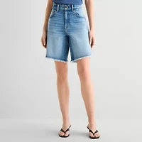 a.n.a Womens 9" Mid Rise Bermuda Short