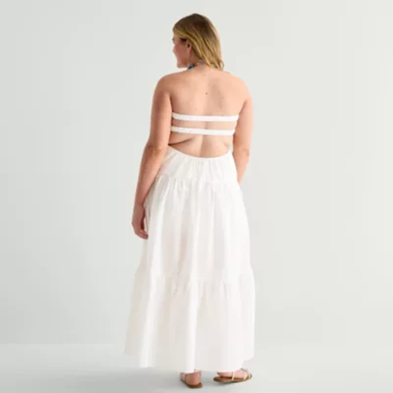 Forever 21 Womens Juniors Plus Sleeveless Maxi Dress