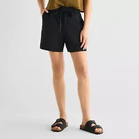 a.n.a Womens High Rise Pull-On Short