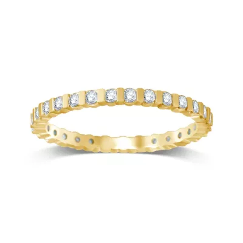 1/ CT.T.W. Natural Diamond 14K Yellow Gold Eternity Band