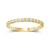 1/ CT.T.W. Natural Diamond 14K Yellow Gold Eternity Band