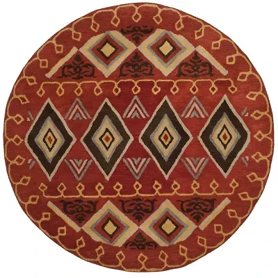 Safavieh Heritage Collection Ruth Geometric Round Area Rug