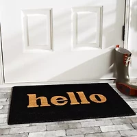 Calloway Mills Block Hello Outdoor Rectangular Doormat