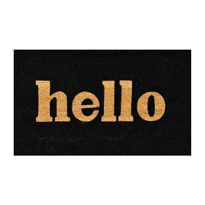Calloway Mills Block Hello Outdoor Rectangular Doormat