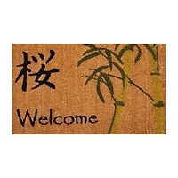 Calloway Mills Asian Welcome Outdoor Rectangular Doormat
