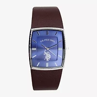U.S. Polo Assn. Blue Dial Mens Digital Brown Strap Watch Usc50492jc
