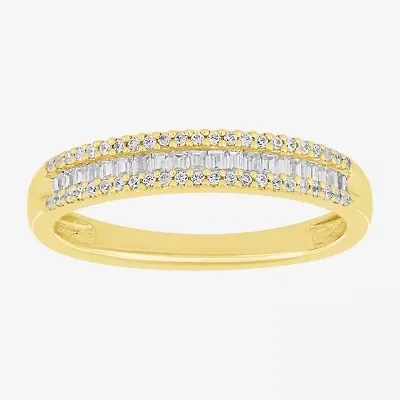 2MM 1/4 CT.T.W. Natural Diamond 10K Gold Anniversary Wedding Band