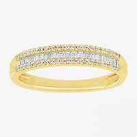 2MM 1/4 CT.T.W. Natural Diamond 10K Gold Anniversary Wedding Band
