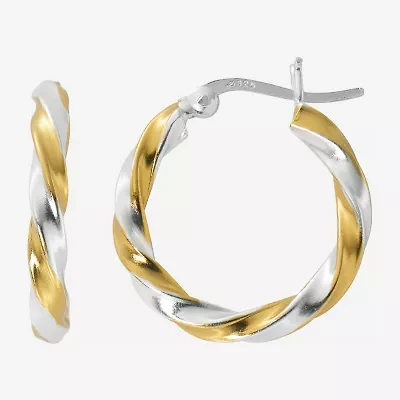 Womens 24K Gold Over Silver Drop Earrings