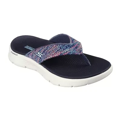 Skechers Womens Go Walk Flex Invoke Flip-Flops