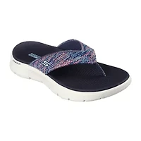 Skechers Womens Go Walk Flex Invoke Flip-Flops