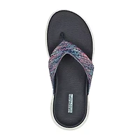 Skechers Womens Go Walk Flex Invoke Flip-Flops