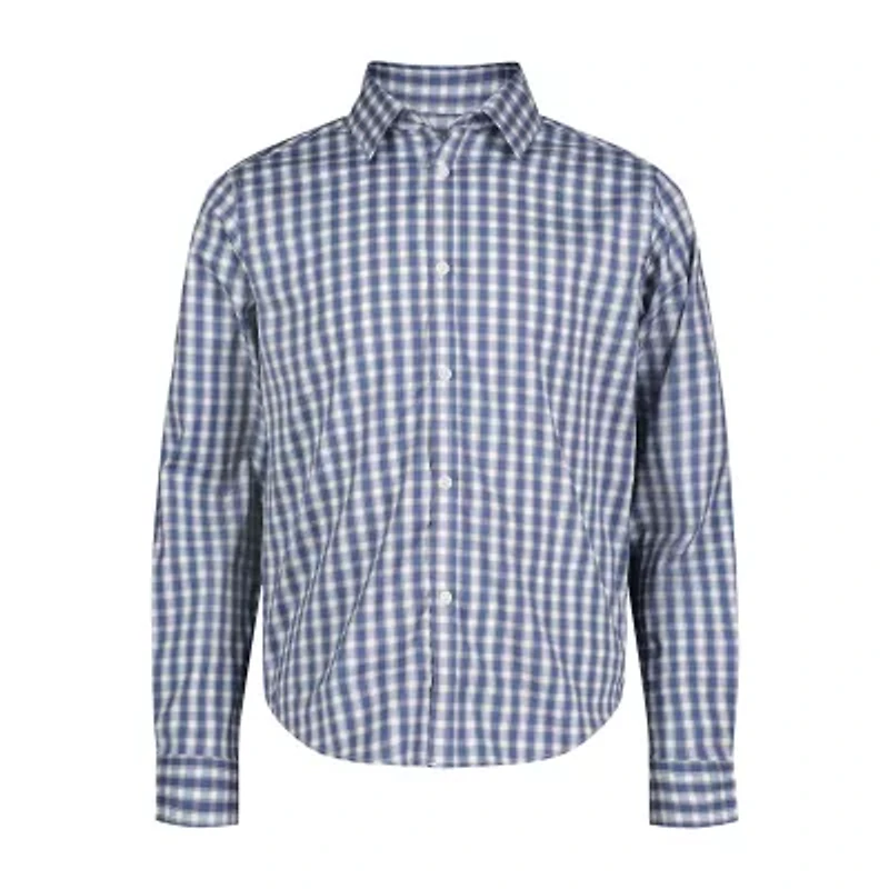 Van Heusen Boys Long Sleeve Cuffed Regular Fit Button-Down Shirt