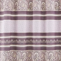 Broadhaven Paisley Stripe Purple Shower Curtain
