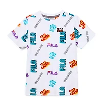 FILA Big Kid Boys Crew Neck Short Sleeve Regular Fit Graphic T-Shirt