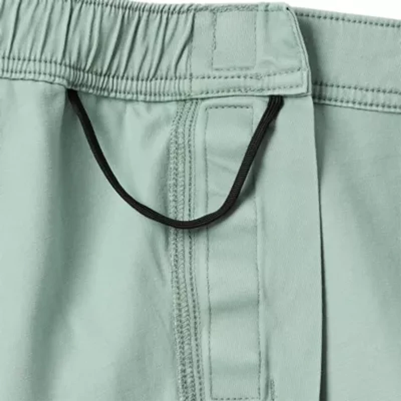 St. John's Bay Mens 10" Mid Rise Adaptive Stretch Fabric Easy-on + Easy-off Seated Wear Cargo Short