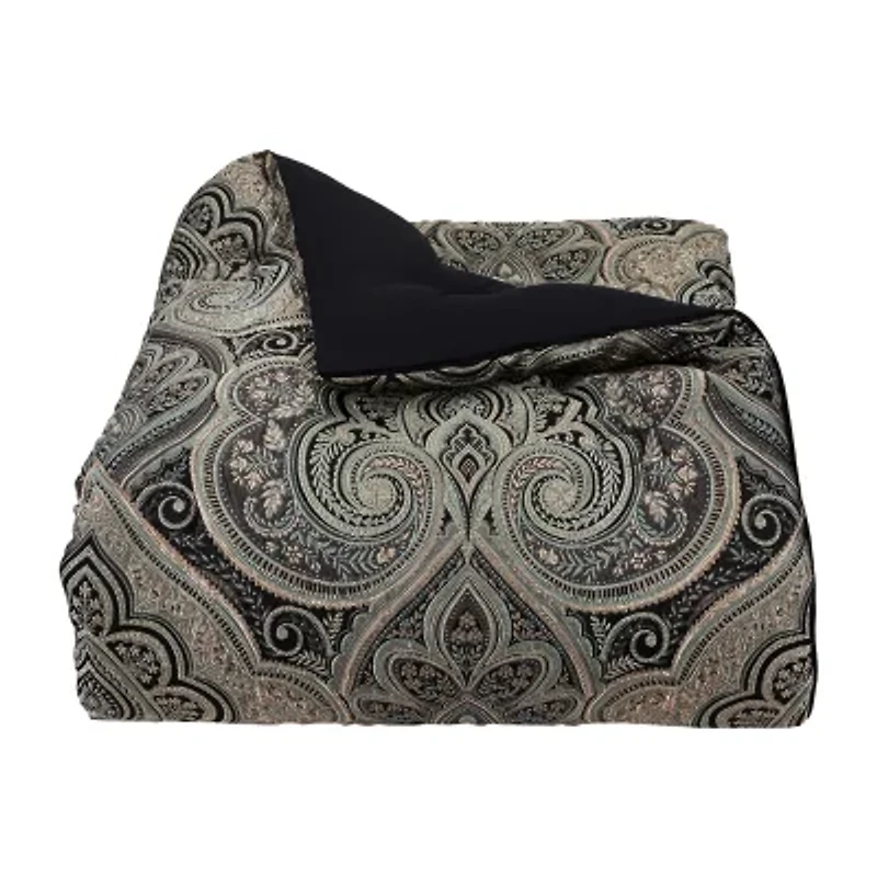 Queen Street Viccorino 4-pc. Damask + Scroll Midweight Comforter Set