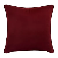 Five Queens Court Bordeaux Square Throw Pillow