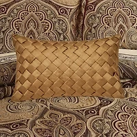 Five Queens Court Bordeaux Rectangular Throw Pillow