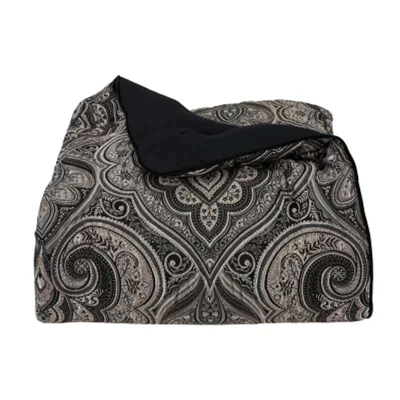 Five Queens Court Dalton 4-pc. Damask + Scroll Midweight Comforter Set