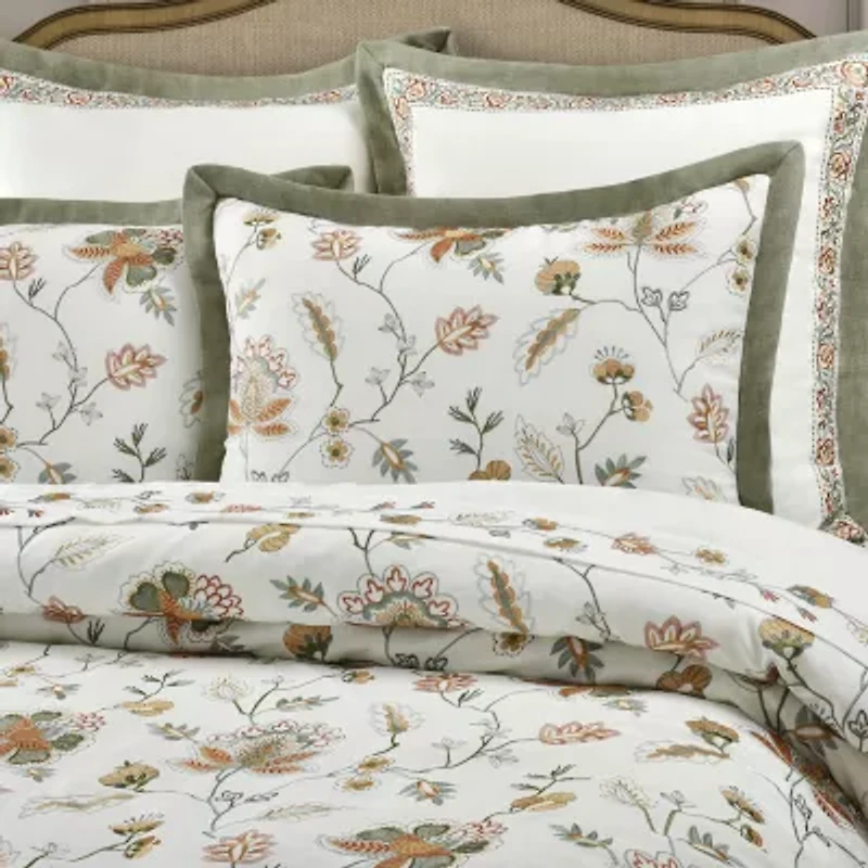 Queen Street Angela 4-pc. Floral Midweight Comforter Set