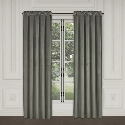 Queen Street Toulhouse Rod Pocket Energy Saving Light-Filtering Single Curtain Panel