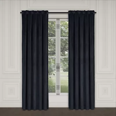 Queen Street Toulhouse Rod Pocket Energy Saving Light-Filtering Single Curtain Panel