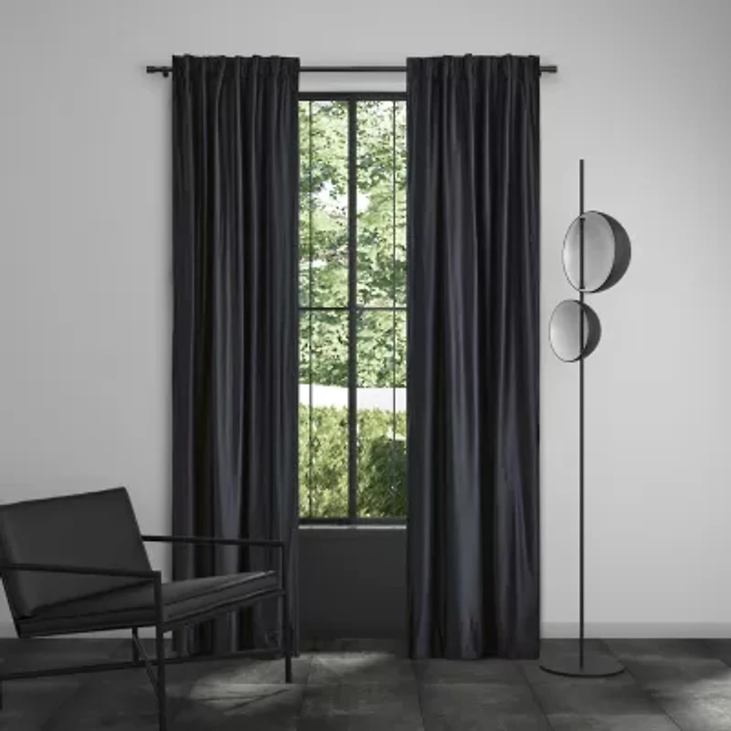 Queen Street Valletta Rod Pocket Energy Saving Light-Filtering Set of 2 Curtain Panel