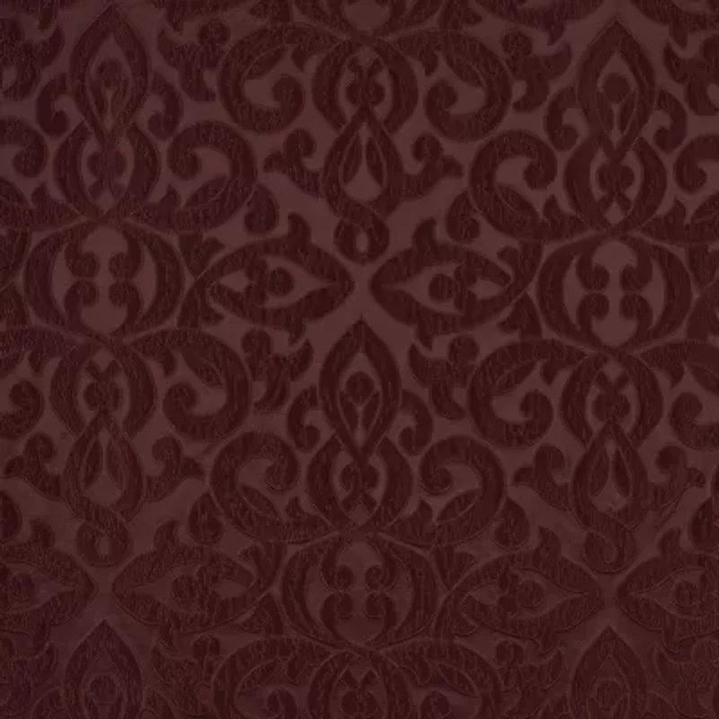 Queen Street Le Grande Maroon Rod Pocket Ascot Valance