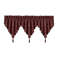Queen Street Le Grande Maroon Rod Pocket Valance