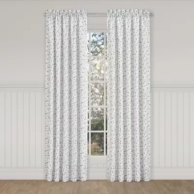 Queen Street Bungalow Spa Rod Pocket Energy Saving Light-Filtering Set of 2 Curtain Panel
