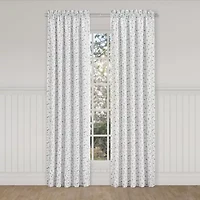 Queen Street Bungalow Spa Rod Pocket Energy Saving Light-Filtering Set of 2 Curtain Panel