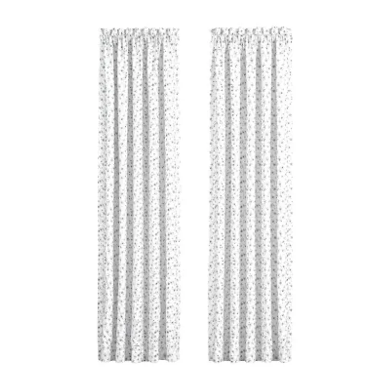 Queen Street Bungalow Spa Rod Pocket Energy Saving Light-Filtering Set of 2 Curtain Panel