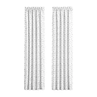 Queen Street Bungalow Spa Rod Pocket Energy Saving Light-Filtering Set of 2 Curtain Panel