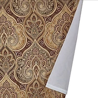 Five Queens Court Bordeaux Rod Pocket Energy Saving Light-Filtering Set of 2 Curtain Panel