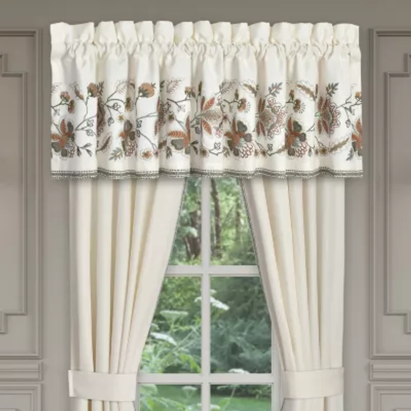 Queen Street Angela Rod Pocket Tailored Valance