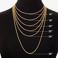 Silver Treasures 18k Gold Over Brass Chain Womens 2-pc. Necklace Set
