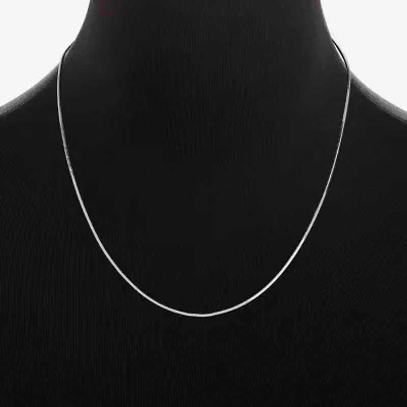 Silver Reflections Womens Pure Silver Over Brass 20 Inch Snake Chain Necklace