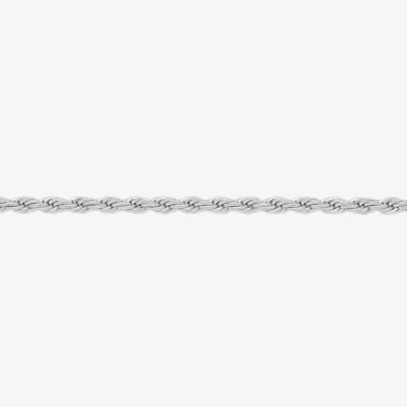 Silver Reflections Womens Pure Silver Over Brass 24 Inch Rope Chain Necklace
