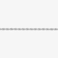 Silver Reflections Womens Pure Silver Over Brass 24 Inch Rope Chain Necklace