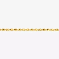 Silver Reflections Womens 18K Gold Over Brass 24 Inch Rope Chain Necklace