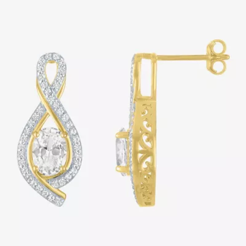 Gemstone 14K Gold Over Silver Sterling Oval Jewelry Set