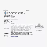 1 1/4 CT. T.W. Lab-Grown (F / VS2)  Diamond Round Solitaire Bridal Set 10K or 14K Gold
